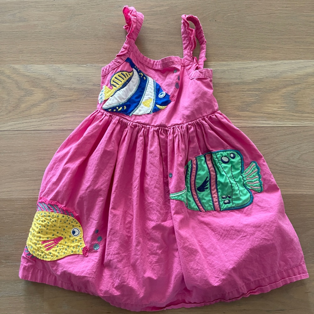 Mini Boden Bright Pink Dress